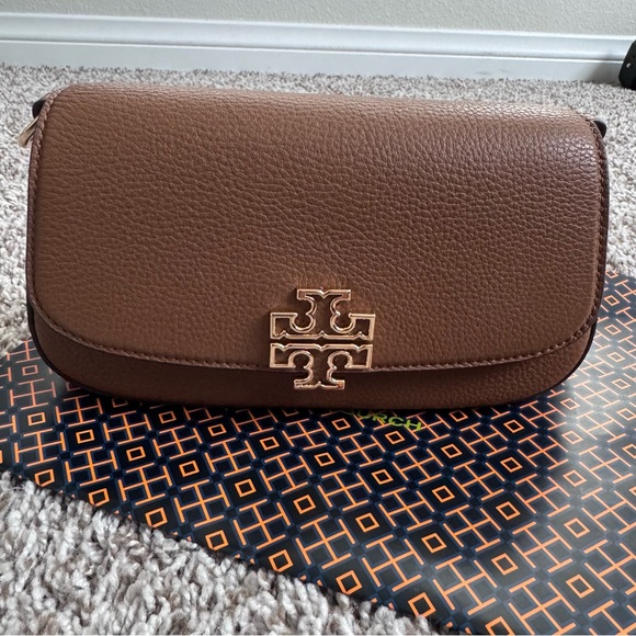 Tory Burch Tan Leather Crossbody Bag - Picture 6 of 9